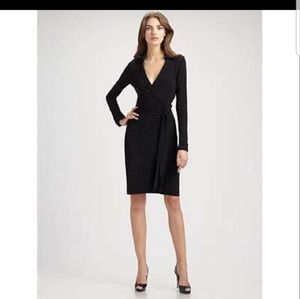 DvF black wrap dress